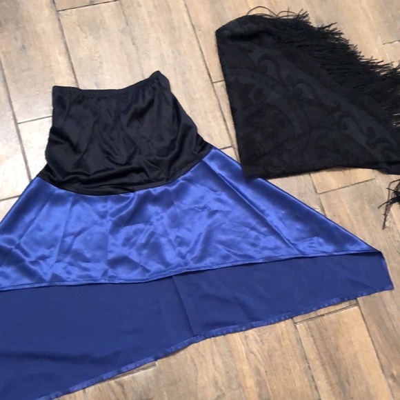 Express Art Deco cocktail dress + bonus slip, wrap - Picture 4 of 4